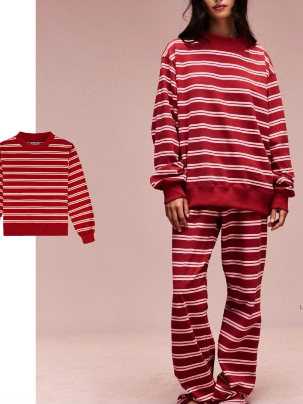 PARKE Amour Stripe Mockneck